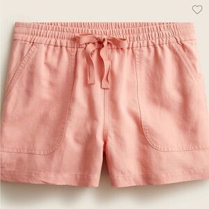 J.Crew Point Sur Linen Coral Shorts
